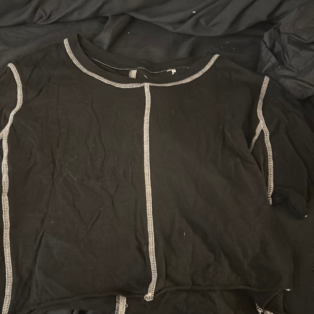 pacsun basics cropped tee shirt